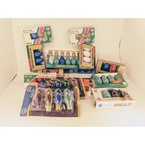 Vintage  Christmas light bulbs
